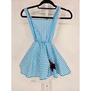 Wizard of Oz Dorothy Girls Sz M/L Gingham Dress Costume Blue